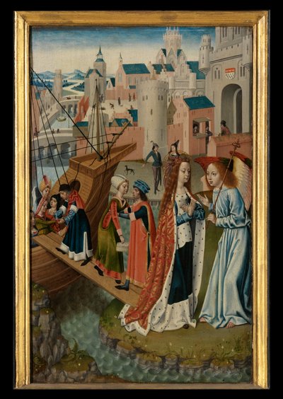 聖ウルスラの伝説のパネル 作： Master of the Legend of St. Ursula