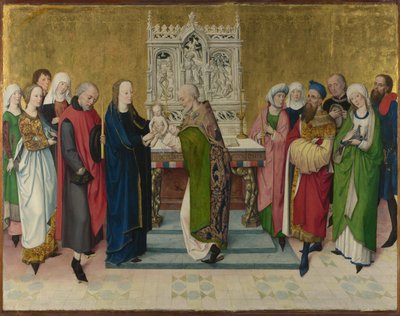 寺院でのプレゼンテーション、1470年頃 作： Master of the Life of the Virgin
