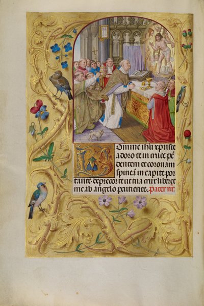 聖グレゴリオのミサ 作： Master of the Lübeck Bible