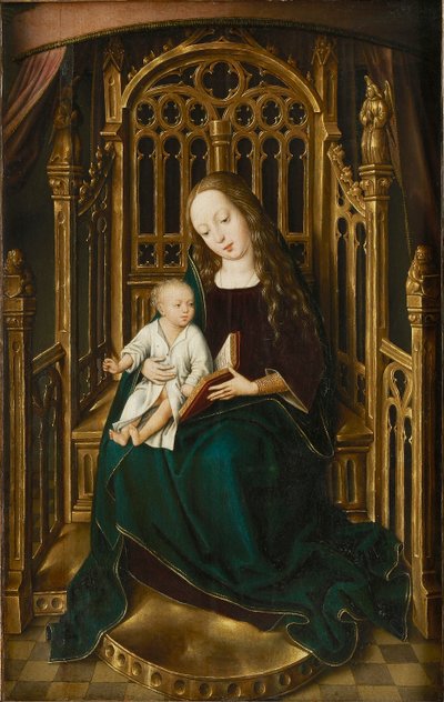 聖母子即位、1490～1500年。 作： Master of the Magdalen Legend
