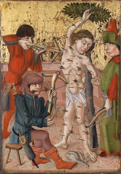 聖セバスチャンの殉教、カリフォルニア州。 1470年～1480年 作： Master of the Middle Rhine