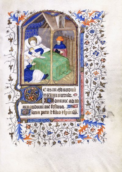 キリスト降誕、1430〜1440年頃 作： Master of the Munich Golden Legend