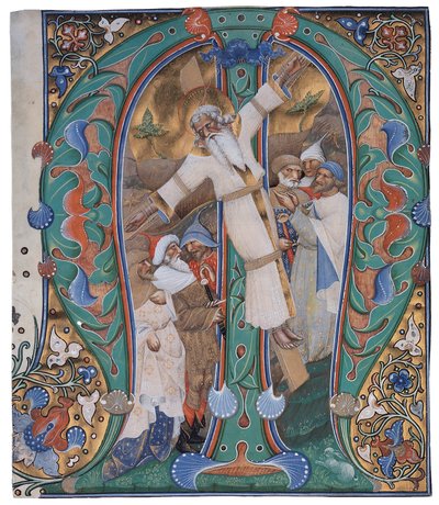 聖アンドリューの磔刑 作： Master of the Murano Gradual