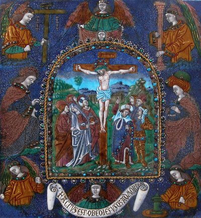 磔刑図」プラーク フランス 16世紀 作： Master of the Orleans Triptych