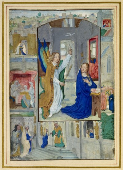 時間の本からの受胎告知 作： Master of the Prayerbook