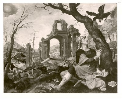オランダ語：カラスに餌を与えられるエリヤ カラスに餌を与えられるエリアス 作： 放dig息子のマスター