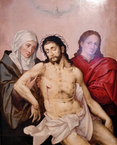 マリアとヨハネに抱かれたイエスの遺体 作： Master of the Prodigal Son