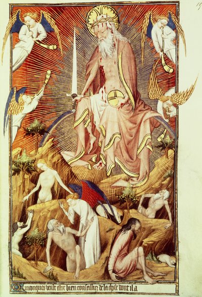 ラットさん9471 f.194最後の審判、グランヘーレスドロアン、c.1418-25（121172も参照） 作： Master of the Rohan Hours