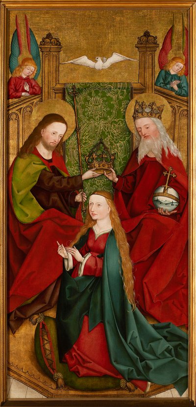 聖母マリアの戴冠式、1485～1490年頃。 作： Master of the Sacristy of Kaufbeuren