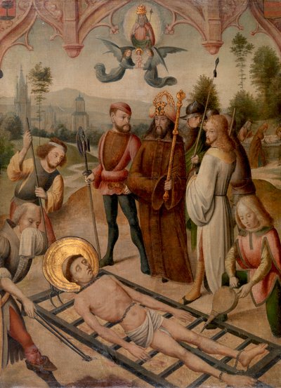 セントローレンスの殉教 作： Master of the Saint Ursula Legend