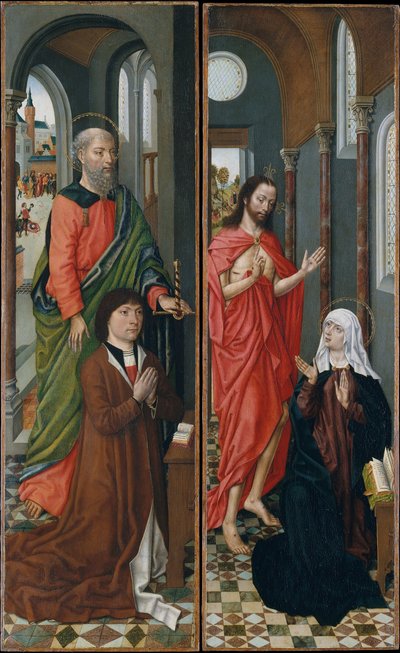 聖パウロとパオロ・パガーノッティ《母に現れるキリスト》1480年代後半 作： Master of the Saint Ursula Legend