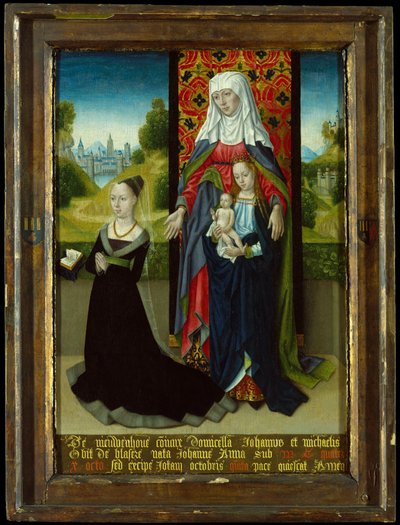 聖母子と聖アンナの提示 アンナ・ファン・ニューウェンホーヴェ 1479-82年 作： Master of the Saint Ursula Legend