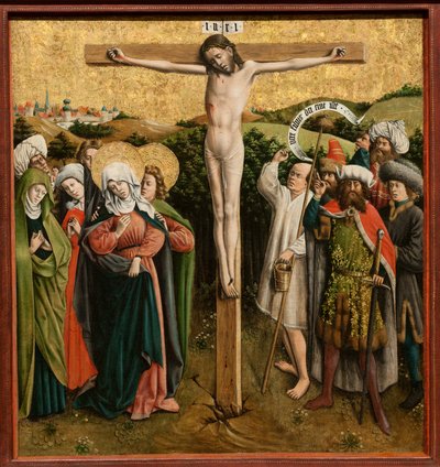 キリストの受難の祭壇画、c. 1440年代。 作： Master of the Schlägl Altarpiece