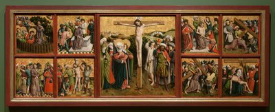 キリストの受難の祭壇画、c. 1440年代。 作： Master of the Schlägl Altarpiece