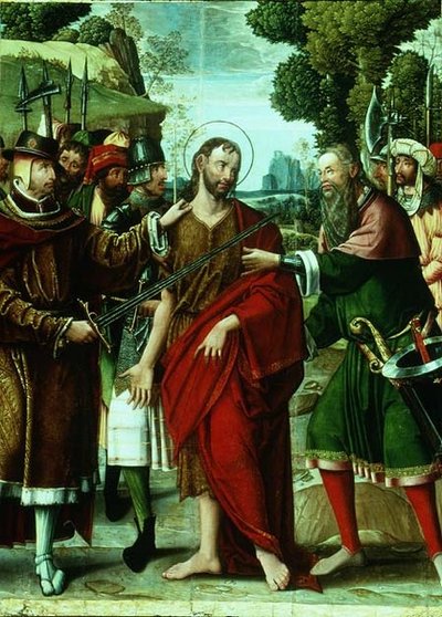 洗礼者ヨハネの逮捕」（パネル） 作： Master of the St. Johns Retable