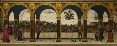グリセルダの物語。パートIII：同窓会、c.1490-1495 作： Master of the Story of Griselda