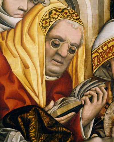 眼鏡をかけた司祭（「キリストの割礼」より抜粋 作： Master of the Tucher Altarpiece
