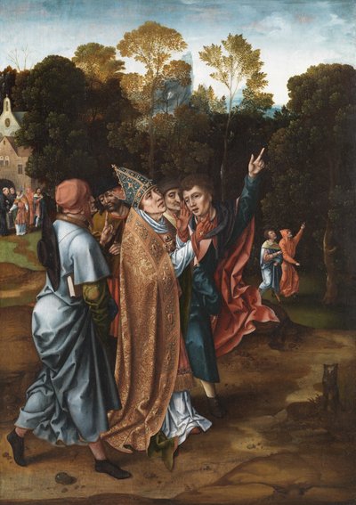 ビショップのビジョン、1510-20年頃 作： Master of the von Groote Adoration