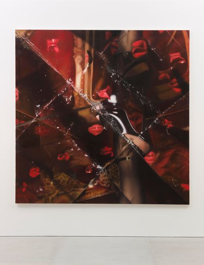 ブラック・ガーター 2012年 （キャンバスに油彩） 作： Mat Collishaw
