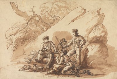リフレッシュメントの労働者（バンディッティ？） 作： Mather Brown