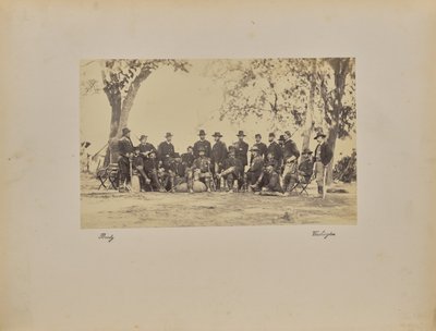 バーンサイドとスタッフ 作： Mathew B. Brady