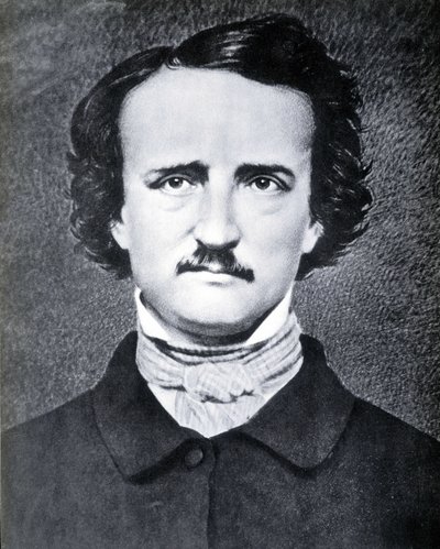 19世紀にブレイディが撮影したアメリカの作家エドガー・アラン・ポー（1809〜1849）の肖像。 作： Mathew B. Brady