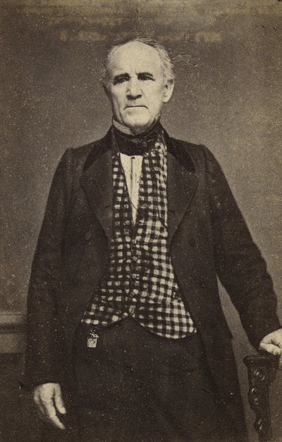 サム・ヒューストン 1860年頃～65年頃 （アルバム・シルバー・プリント 作： Mathew B. Brady