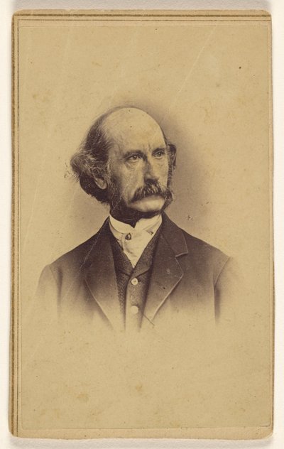 [口ひげを生やした正体不明のハゲ男。］ 作： Mathew B. Brady