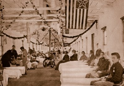 ワシントンDC近郊の陸軍病院、1861〜65 作： Mathew B. Brady