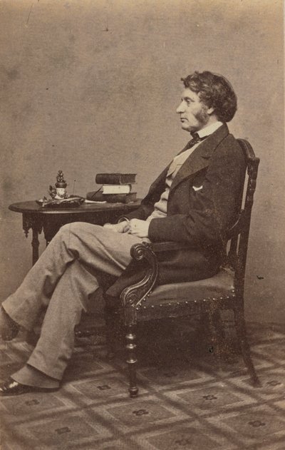 1860 年代のチャールズ サムナーの肖像画。 作： Mathew Brady
