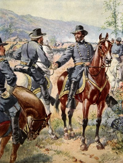 1863年9月20日、チカマウガの戦いでのジョージヘンリートーマス将軍（1816-70年） 作： Mathew B. Brady