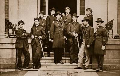ウィルコックス将軍と職員、1861-65 作： Mathew B. Brady