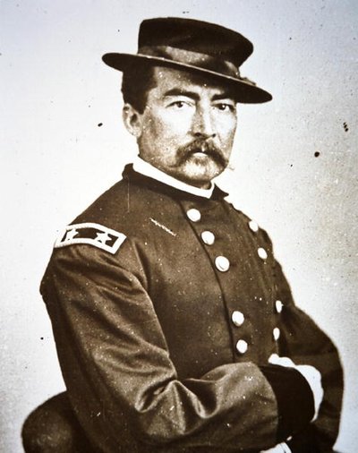 フィリップ・H・シェリダン将軍（1831-88）（モノクロ写真） 作： Mathew Brady