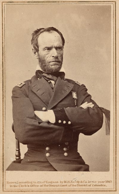 ウィリアム・テカムセ・シャーマン将軍（1865年）（写真 作： マシューブレイディ