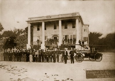 病院番号15、サウスカロライナ州ビューフォート、1864 作： Mathew B. Brady
