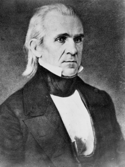ジェームズポーク、1849年 作： Mathew B. Brady