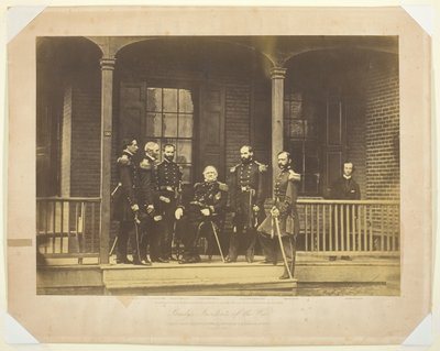 米陸軍参謀総長スコット中将、1861年。 作： Mathew Brady