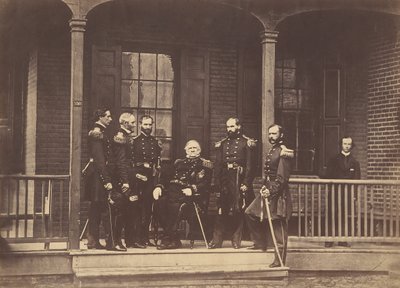 1861 年 9 月 6 日、米陸軍参謀総長スコット中将。 作： Mathew Brady