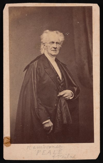 レンブラント ピールの肖像 1778 ～ 1860 年、1860 年以前。 作： Mathew Brady