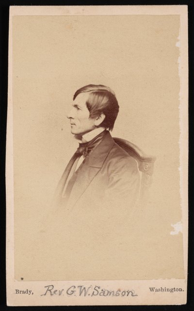 ジョージ・ホワイトフィールド・サムソン牧師の肖像、1819～1896年、1896年以前。 作： Mathew Brady