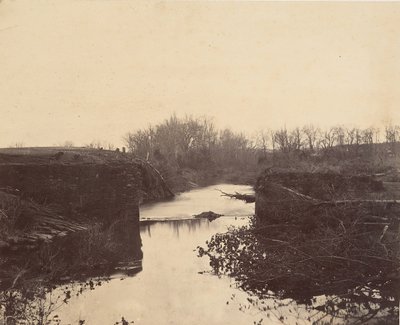 石橋の廃墟-1862年のブルラン。 作： Mathew Brady