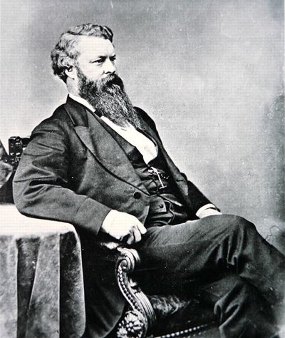 ウィリアム・ベルナップ（1829-90）1876年（モノクロ写真） 作： Mathew Brady