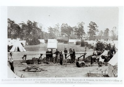 ヤンキー本部、キャンプWhinfield、1862年5月3日 作： Mathew B. Brady