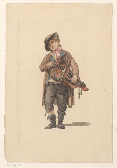 ハーディ・ガーディ奏者 作： Mathias de Sallieth