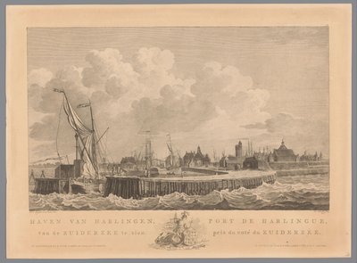 ハーリンゲン港 ゾイデル海から見るハーリンゲン港 / Port de Harlingue, pris de coté du Zuiderzee (オブジェクトのタイトル) 作： Mathias de Sallieth