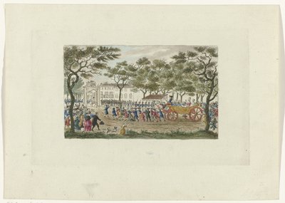 オレンジの王女と子供たちに追いつく、1787 作： Mathias de Sallieth