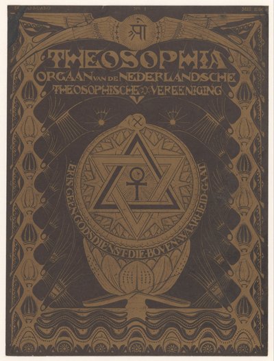 カバーマガジン Theosophia 作： Mathieu Lauweriks