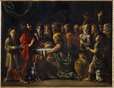 La cena - 最後の晩餐． 作： Mathieu Le Nain
