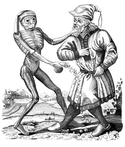 死とユダヤ人 17世紀 1849年 作： Mathieu Marian
