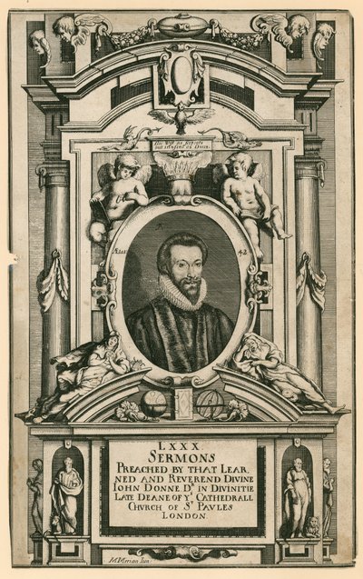 ジョン・ドン博士、セント・ポールズ・ロンドン大聖堂教会の故ディーン 作： Mattaus the Younger Merian
